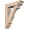 Ekena Millwork Balboa Traditional Smooth Bracket w/ Offset Brace, Douglas Fir, 5 1/2"W x 20"D x 24"H BKT0604X20X24BOA01SDF - alternate 1